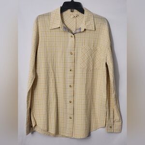 Hem & Thread Plaid Casual Shirt Size S